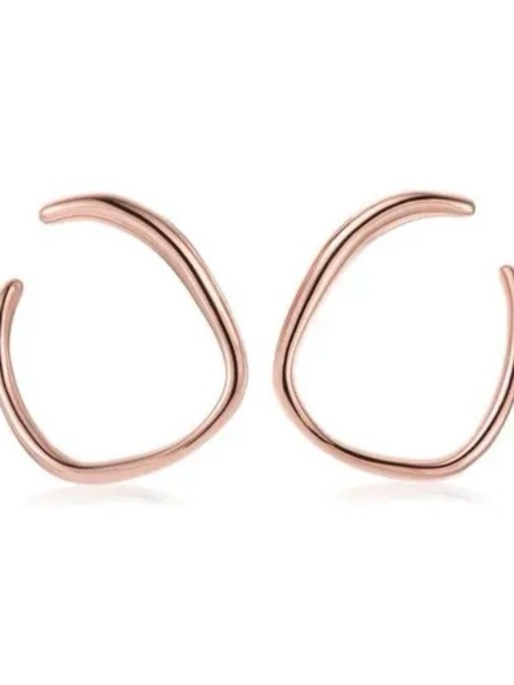 Monica Vinader NEW Nura Reef Wrap Earrings in Rose Gold $176 MSRP